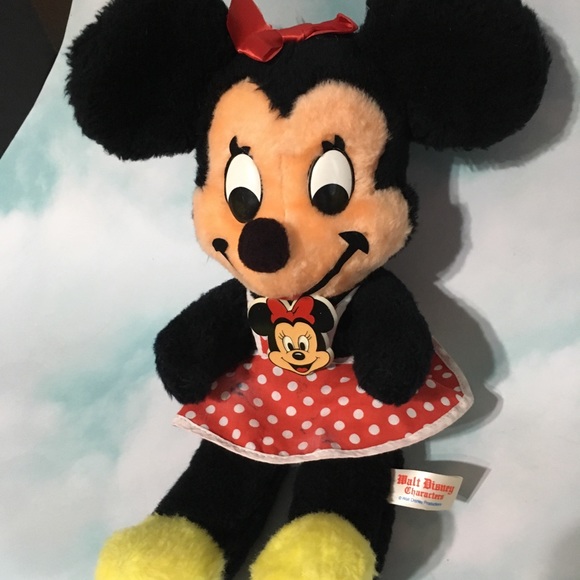 WALT DISNEY PRODUCTIONS VTG 50s MINNIE MOUSE PLUSH - Picture 2 of 16